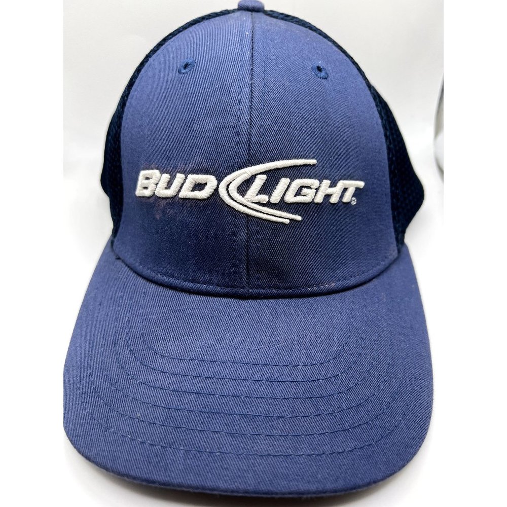 Vintage Tek Flex Bud Light Trucker Snapback Mesh Hat